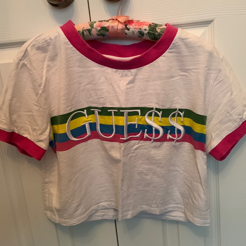 COPY - Guess collab with A$AP Rocky crop t- shirt